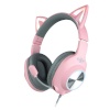 Foxxray Shining Cat Gaming Headset Wired roosa/Grey