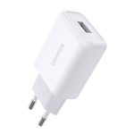 UGREEN CD122 Charger laadija, USB-A, QC3.0, 18W valge