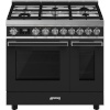 Smeg gaasipliit CPF92GMA , Portofino, 6 x gaas, 2 x elektriahi, 90 cm, aurupuhastus,antratsiit