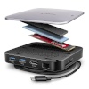 Axagon kettaboks HMC-UFO USB hub 9in1 10Gbps HDMI M.2 NVMe LA