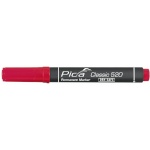 Pica marker Permanent Marker 1-4mm, Round Tip, punane