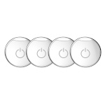 Bold ukseavaja Clicker 4-pack, valge