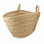 Edm Firewood Basket Esparto muru Ovaal 60x45x35cm