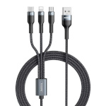 Remax laadimiskaabel USB cable 3in1, Sury 2 Series 1.2m, 2A