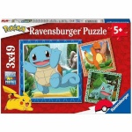 Pokémon 3 pusle Komplekt Ravensburger 05586 Bulbasaur, Charmander & Squirtle 147-osaline