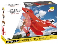 Cobi klotsid Blocks Fokker DR.1 punane Baron 221 blocks