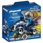 Playmobil sõidukite mängukomplekt City Action: Policeman and Quad 71092 politseinik 21-osaline