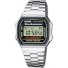 Casio unisex kell A168WA-1YES must Hõbedane