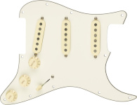 Fenderi eeljuhtmega Strat Pickguard, Texas Special SSS pikapi pleksiklaas, valge