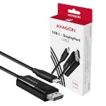 Axagon kaabel RVC-DPC USB-C on DispalyPort, 1.8m, must