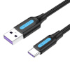 Vention laadimiskaabel USB 2.0 A to USB-C 5A Cable CORBD 0.5m must Type PVC