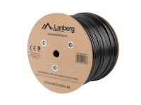 Lanberg võrgukaabel Cable LAN UTP KAT-6 305M wire outdoor gel CU fluke passed, must