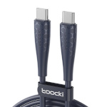 Toocki laadimiskaabel USB-C -> USB-C Toocki TXCTT3- LB03, 1m, FC 240W sinine