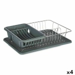 Kinvara Köögi Kraanikausi Kuivatusrest hall Metall Plastmass 43,5x11x33,5cm 4 Ühikut