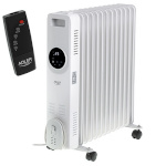 Adler soojapuhur AD 7826 Oil-filled LED Radiator with Remote Control, 13 ribs, valge