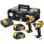 DEWALT akutrell | 18V XR Brushless Twin Kit - 2 X 4Ah | DCK2062M2T-QW