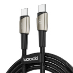 Toocki laadimiskaabel USB-C -> USB-C Toocki TXCTT14- LG01-W2, 2m, 140W pearl nickel