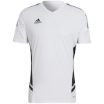 Adidas Teamwear T-särk meestele Condivo 22 Jersey V-Neck valge-must HA6290 suurus XXL