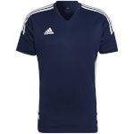 Adidas Teamwear T-särk meestele Condivo 22 Jersey V-Neck tumesinine-valge HA6291 suurus S