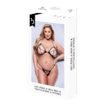 Baci Lingerie aluspesu komplekt Crotchless G- must 2-osaline