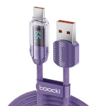 Toocki laadimiskaabel Cable USB to USB-C TXCTYX05-P, 1m, FC 66W (lilla)