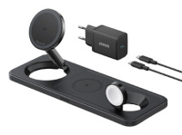 Anker MagGo Magnetic Wireless Charger (Qi 2.0, 15W) 3-in-1 Pad, must | Anker