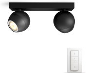 Philips nutilamp hämarduslülitiga Buckram HUE White Ambiance Smart Light with Dimmer Switch, must