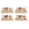 DKD Home Decor Sushi Komplekt 14,5x14,5x31cm Mitmevärviline Mandala Keraamika Idamaine (16tk)