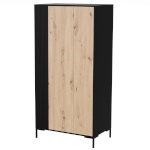 Cama Meble riidekapp MERCI wardrobe 90 x 55 x 184 cm must/oak artisan