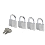 Master Lock tabalukk 9140EURQNOP Padlock Set, 40mm, 4tk, hõbedane