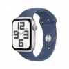 Apple Watch SE GPS 40mm hõbedane Aluminium Case with Denim Sport Band - S/M