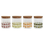 Home ESPRIT Purk kollane roheline naturaalne Kork Silikoon Borosilikaatklaas Shabby Chic 700ml (4tk)