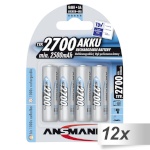 Ansmann akud 12x4 2700 Mignon AA 2500mAh