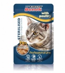 Super Benek kassitoit Sterilised with Poultry, 100g