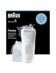 Braun epilaator SE5-011 Silk•épil 5 Wet & Dry Epilator, valge