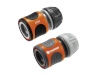 Gardena otsikud 18279-20 Hose Connector Set 13mm (1/2"), 15mm (5/8"), hall/oranž