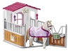 Schleich mängufiguur Horse Club 42368 Horse Stall with Lusitano Mare