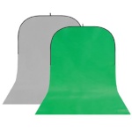 StudioKing taust Background Board BBT-03-10 Grey/Green 150x400 cm