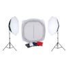 Falcon Eyes Product Photo- Set with 120x120x120 Photo Tent and Lighting 2200W