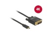 Delock videokaabel USB-C -> DVI 24+1 M/M 2m 4K